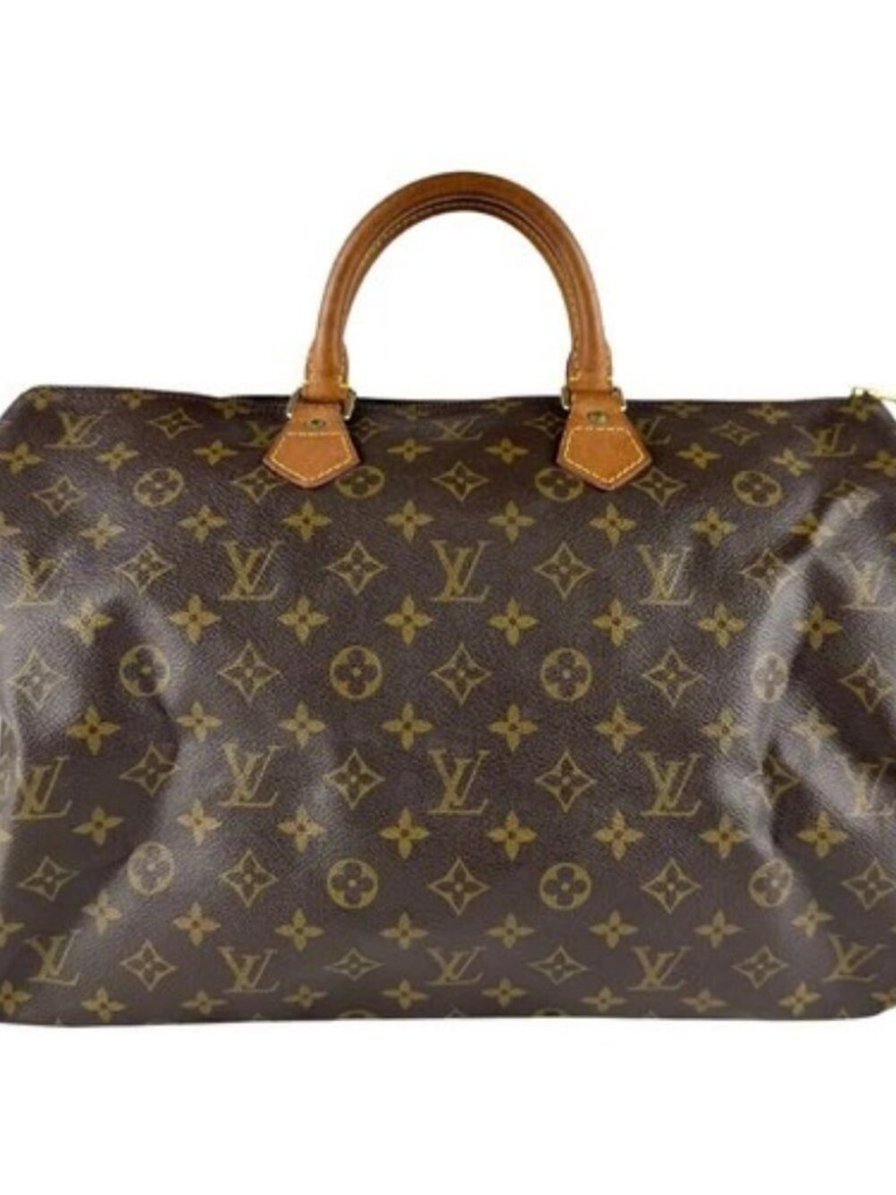 Auth LOUIS VUITTON Monogram Speedy 40 Handbag Brown M41522 - z9832